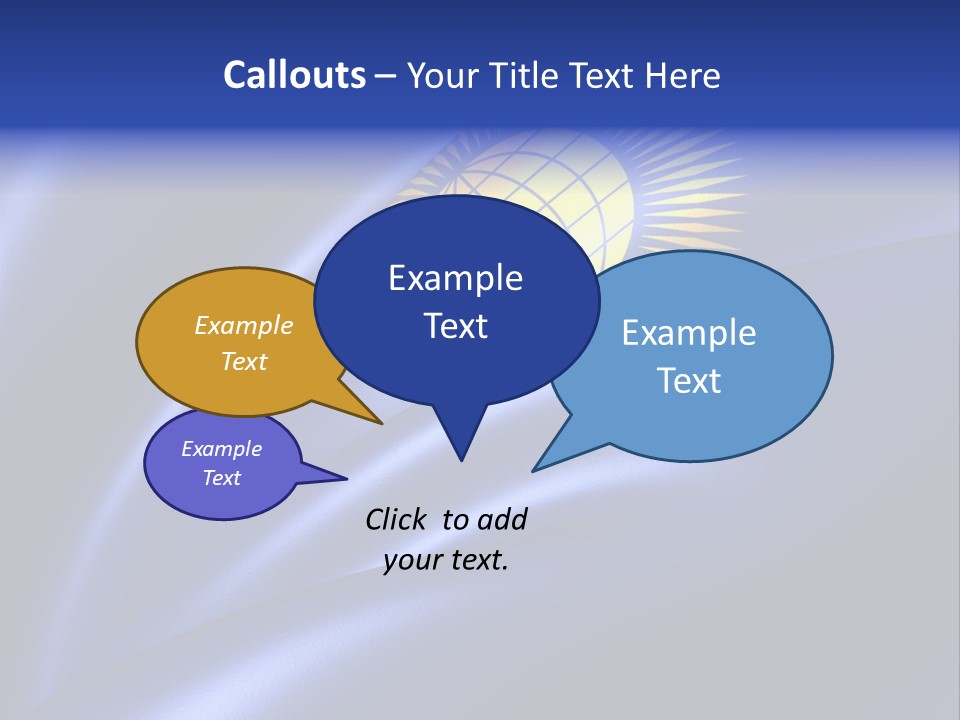 Curve Full English PowerPoint Template