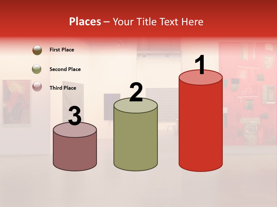 Pictures Gallery Painting Gallery Show Case PowerPoint Template