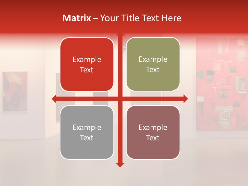 Pictures Gallery Painting Gallery Show Case PowerPoint Template