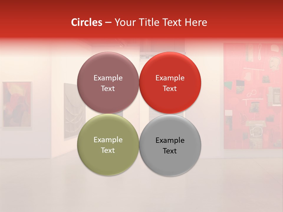 Pictures Gallery Painting Gallery Show Case PowerPoint Template