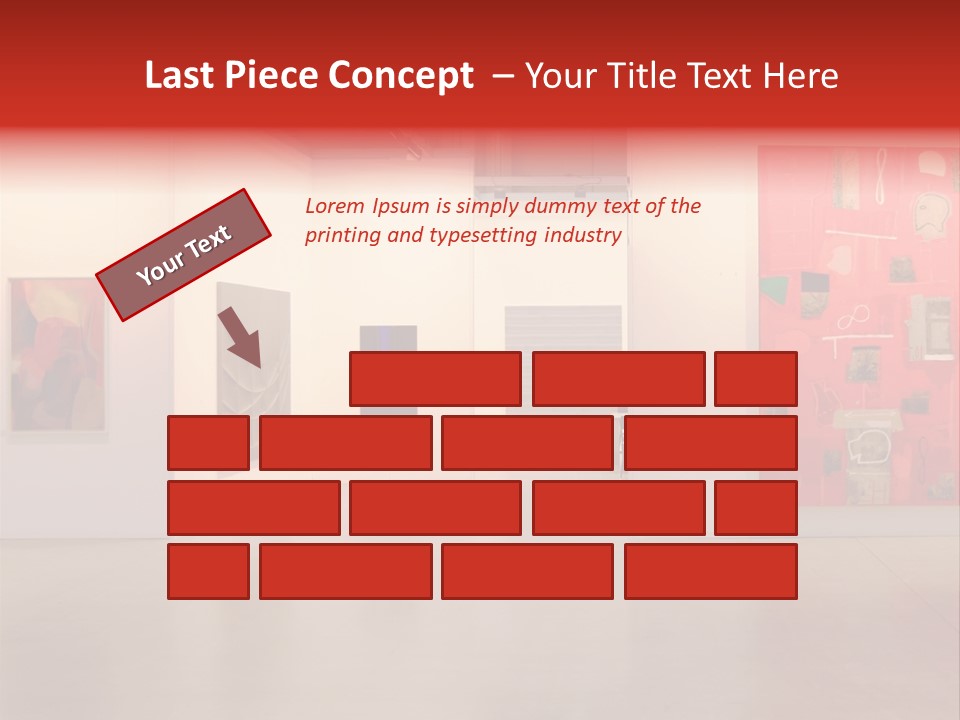 Pictures Gallery Painting Gallery Show Case PowerPoint Template