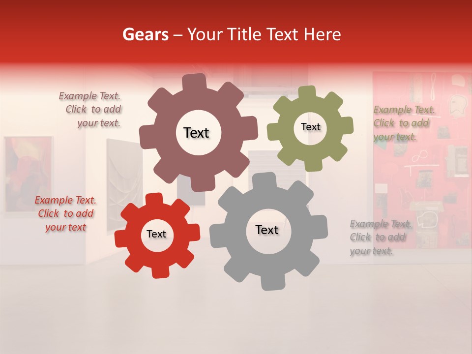 Pictures Gallery Painting Gallery Show Case PowerPoint Template