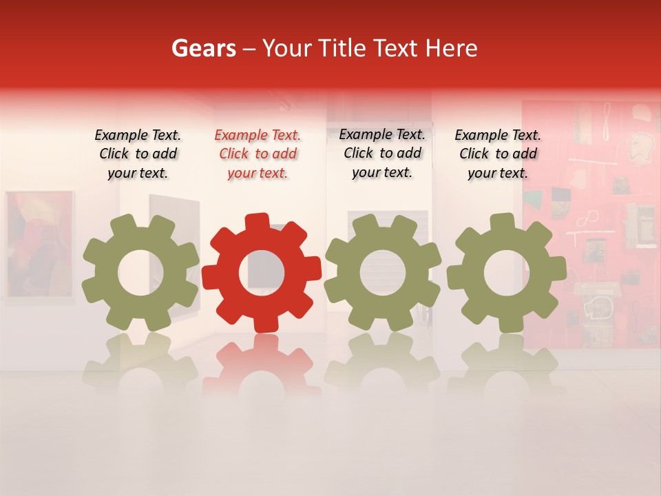 Pictures Gallery Painting Gallery Show Case PowerPoint Template