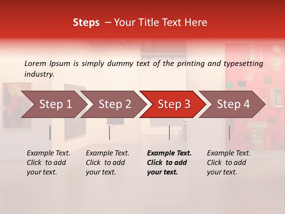 Pictures Gallery Painting Gallery Show Case PowerPoint Template