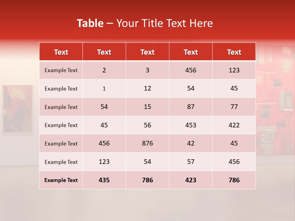 Pictures Gallery Painting Gallery Show Case PowerPoint Template