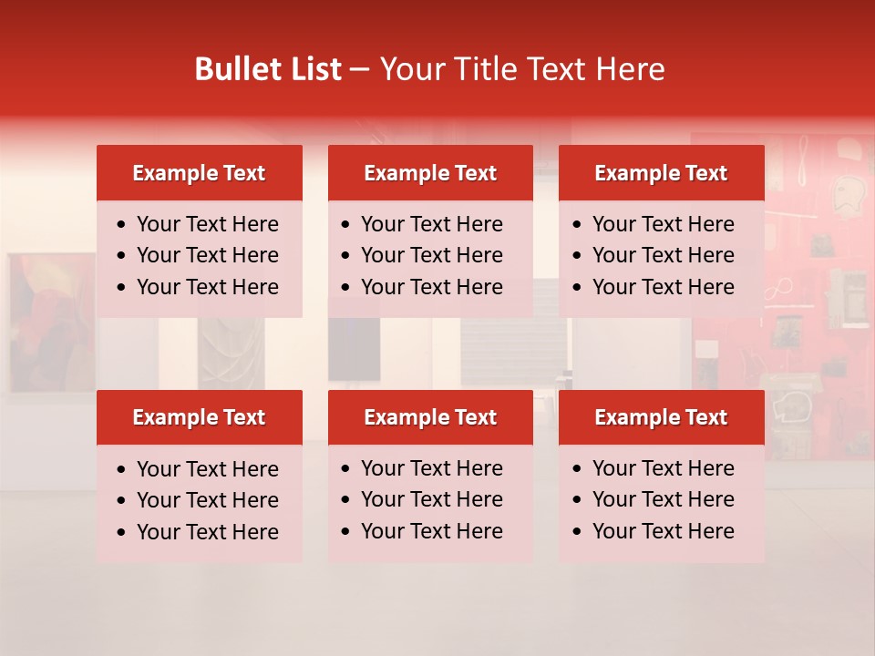 Pictures Gallery Painting Gallery Show Case PowerPoint Template