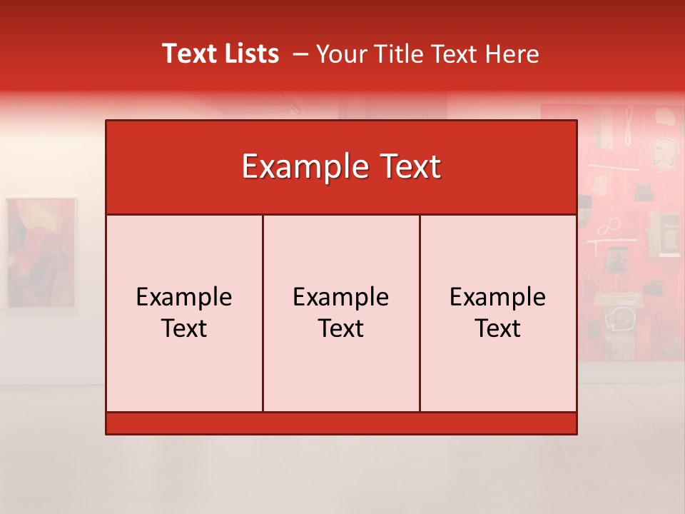 Pictures Gallery Painting Gallery Show Case PowerPoint Template