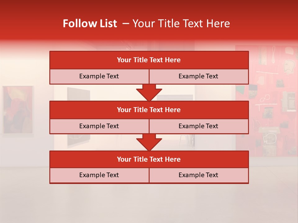 Pictures Gallery Painting Gallery Show Case PowerPoint Template