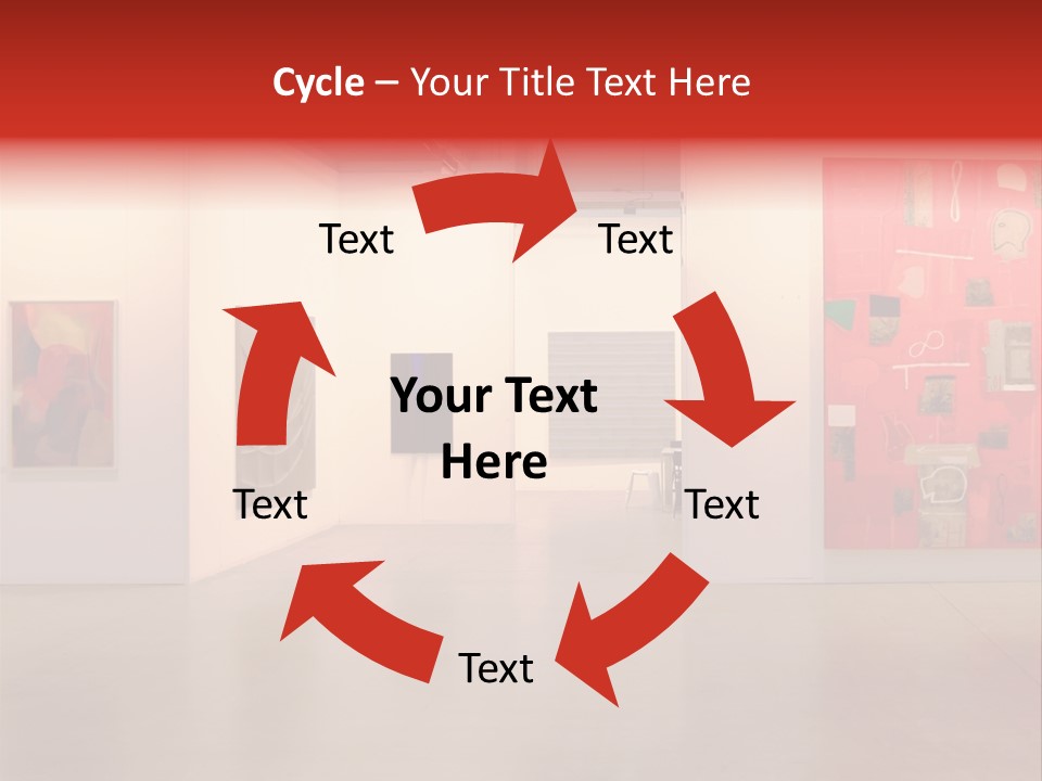 Pictures Gallery Painting Gallery Show Case PowerPoint Template