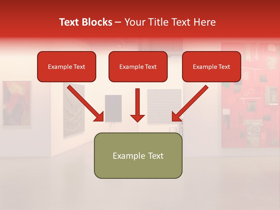 Pictures Gallery Painting Gallery Show Case PowerPoint Template