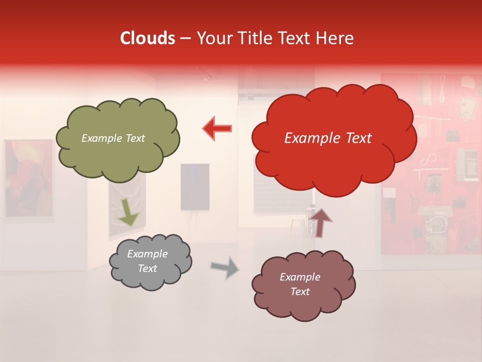 Pictures Gallery Painting Gallery Show Case PowerPoint Template