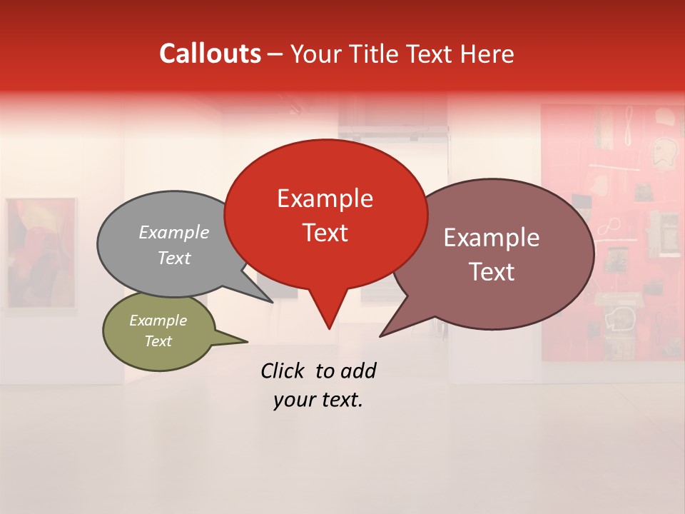 Pictures Gallery Painting Gallery Show Case PowerPoint Template
