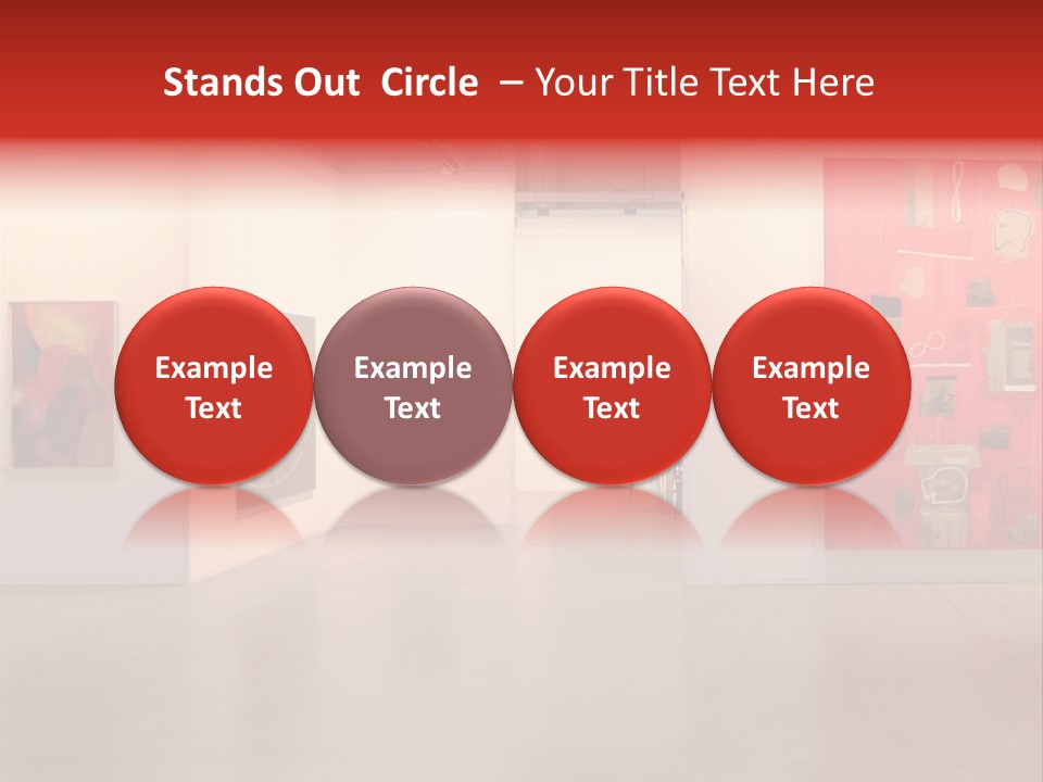 Pictures Gallery Painting Gallery Show Case PowerPoint Template