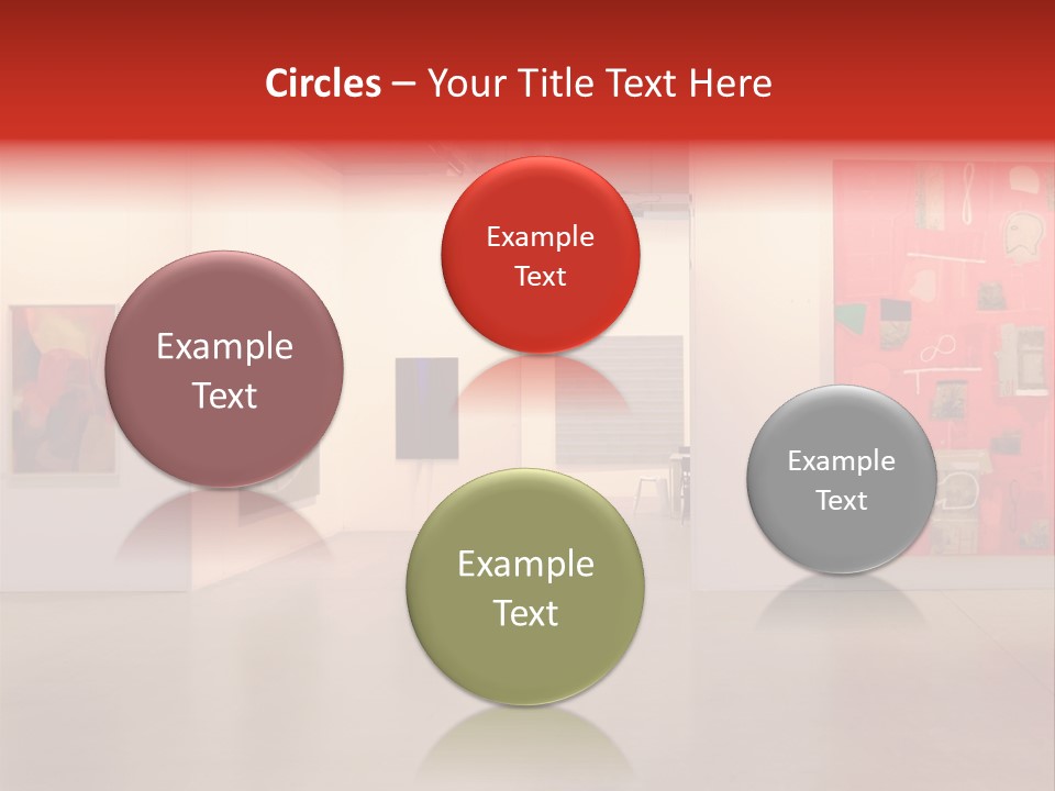 Pictures Gallery Painting Gallery Show Case PowerPoint Template