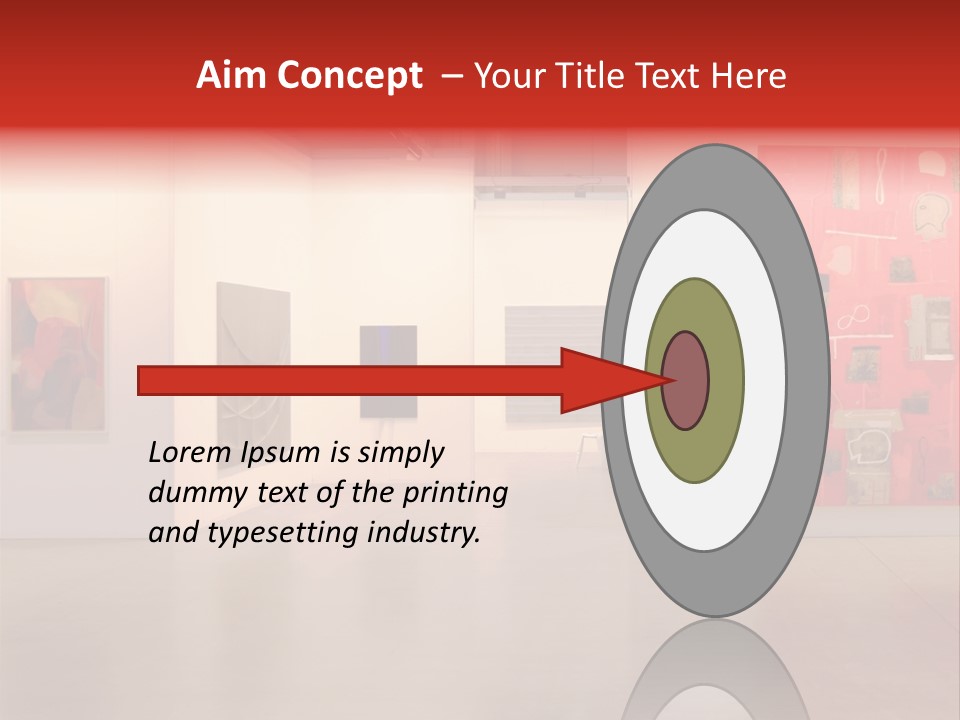 Pictures Gallery Painting Gallery Show Case PowerPoint Template