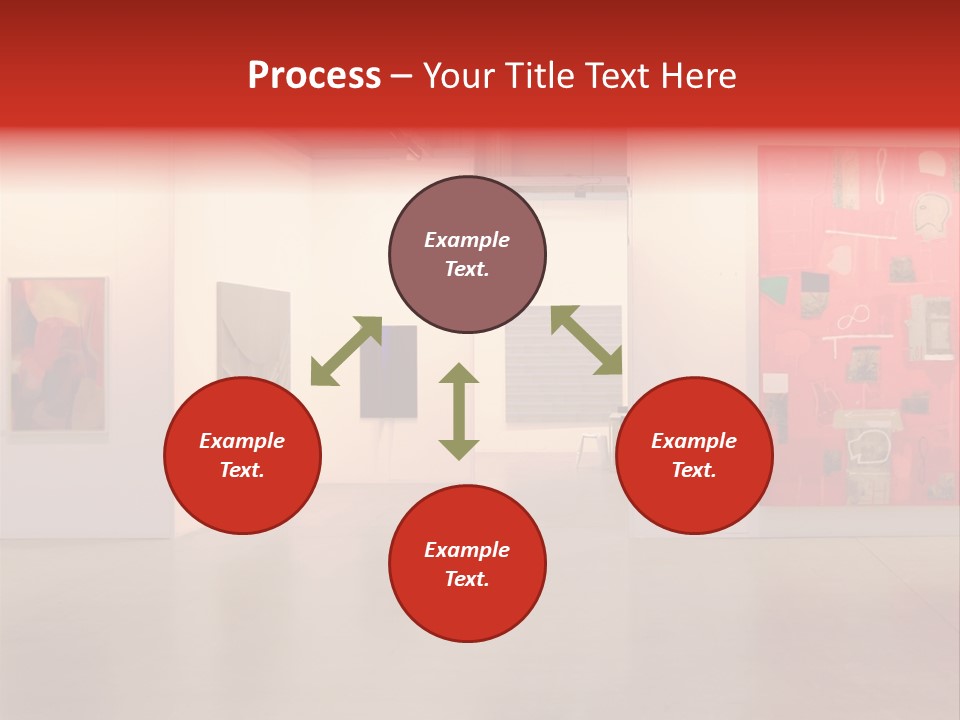 Pictures Gallery Painting Gallery Show Case PowerPoint Template