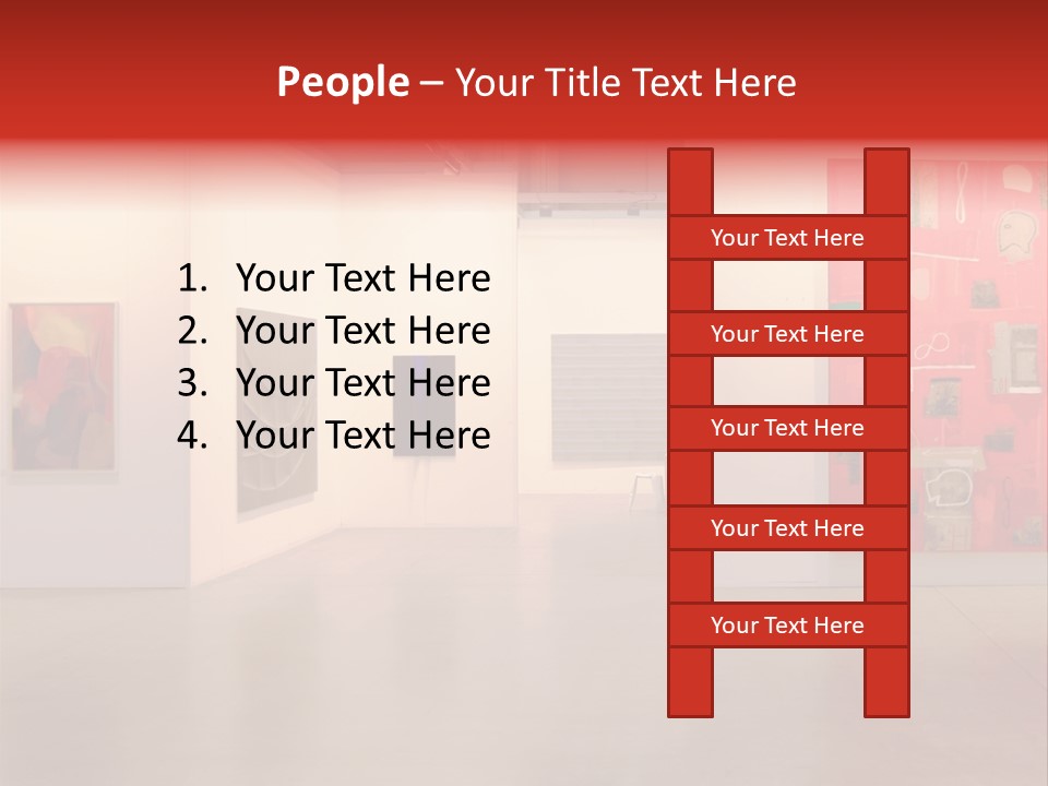 Pictures Gallery Painting Gallery Show Case PowerPoint Template