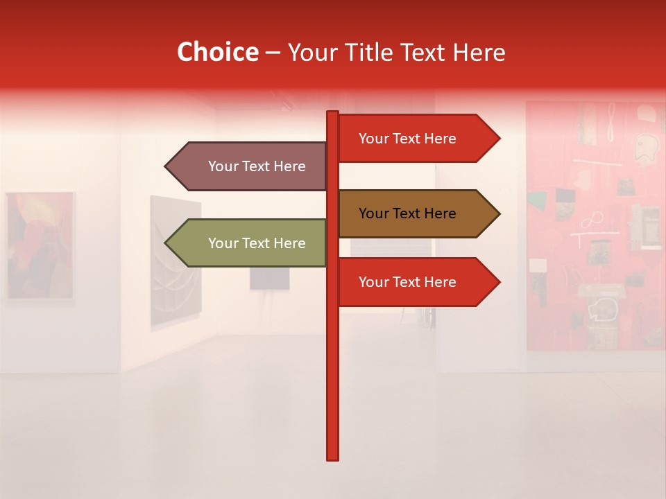 Pictures Gallery Painting Gallery Show Case PowerPoint Template
