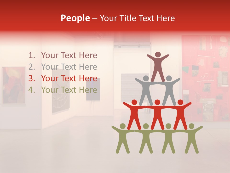 Pictures Gallery Painting Gallery Show Case PowerPoint Template