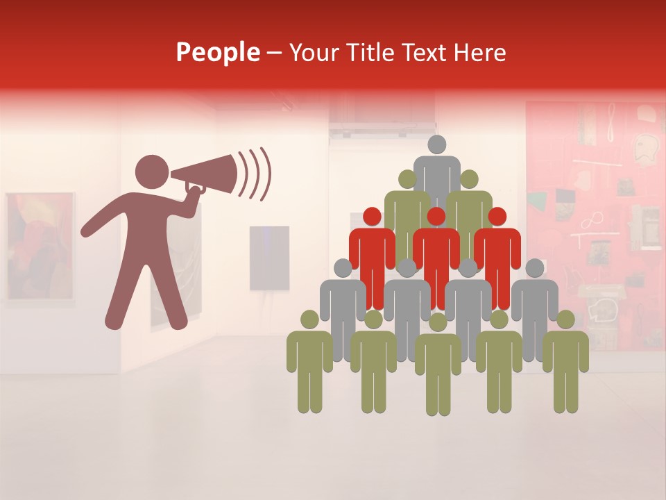 Pictures Gallery Painting Gallery Show Case PowerPoint Template