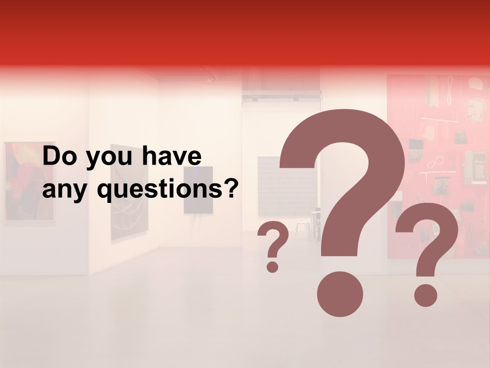 Pictures Gallery Painting Gallery Show Case PowerPoint Template