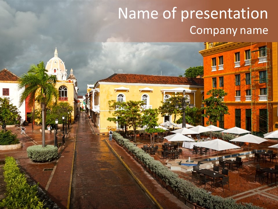 History Colombia Nature PowerPoint Template