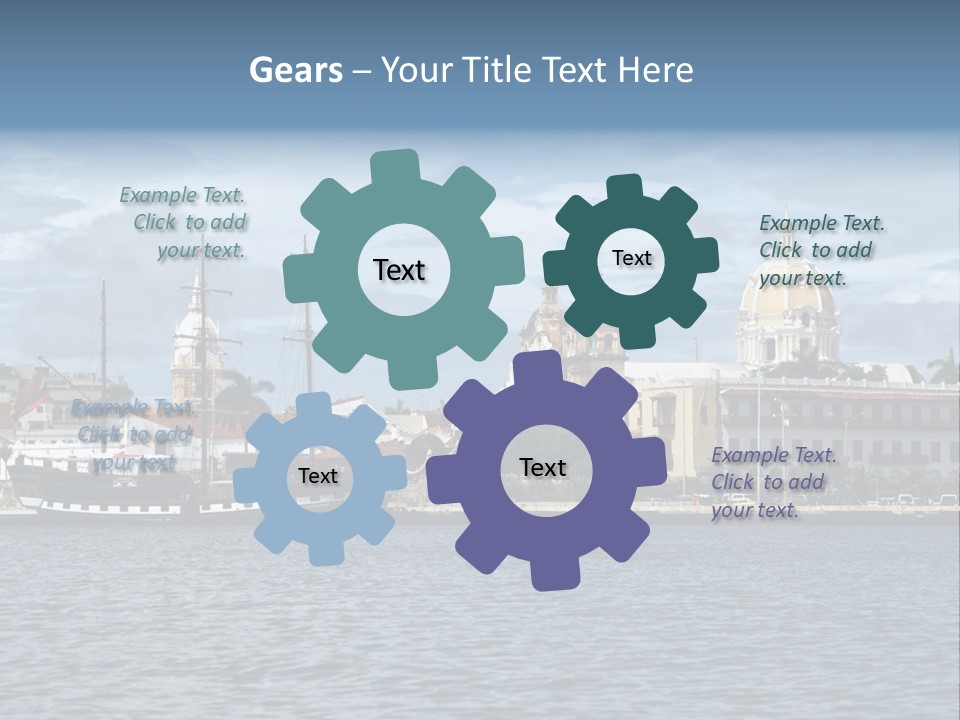 America Color Town PowerPoint Template