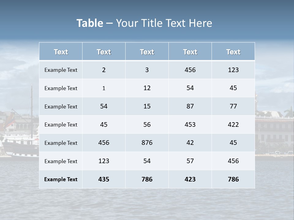 America Color Town PowerPoint Template