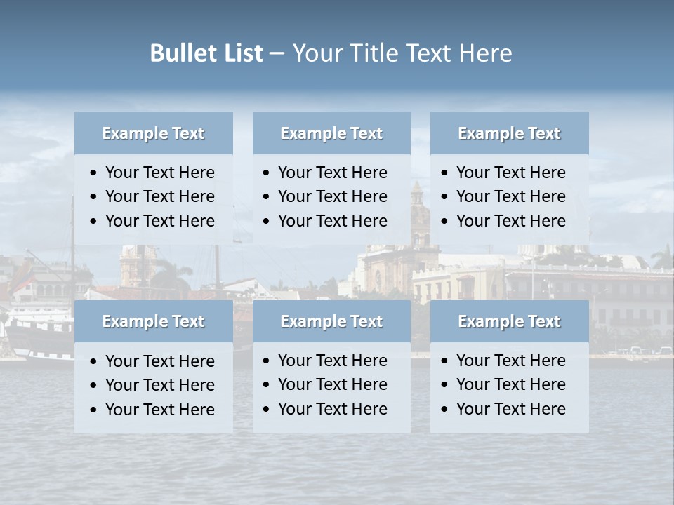America Color Town PowerPoint Template