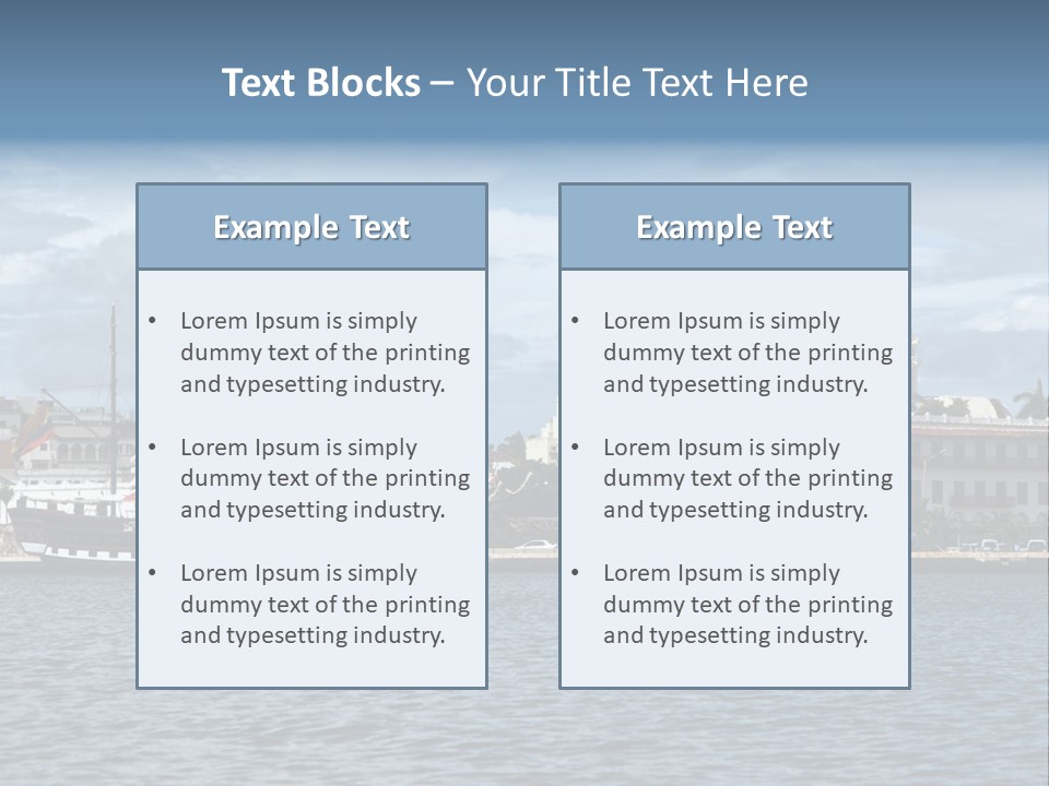 America Color Town PowerPoint Template
