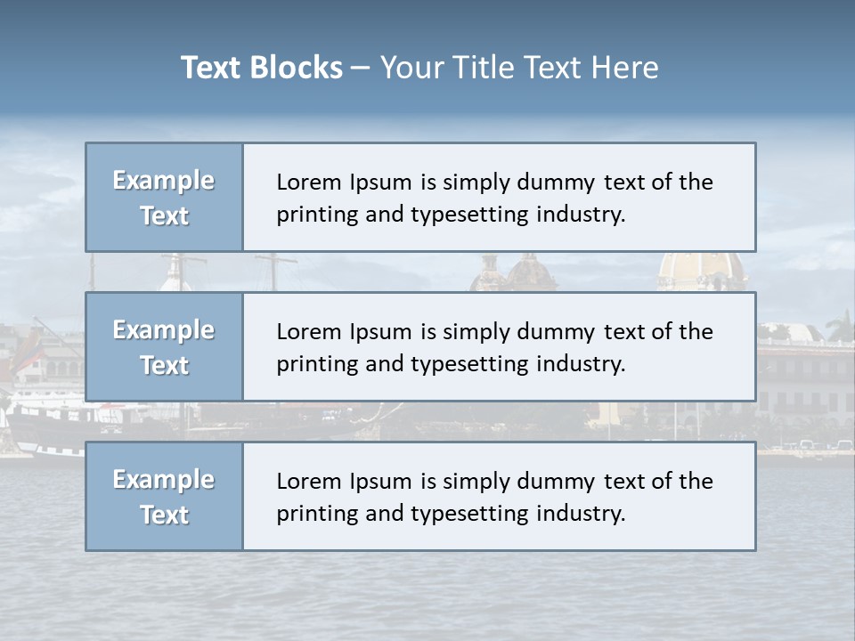 America Color Town PowerPoint Template