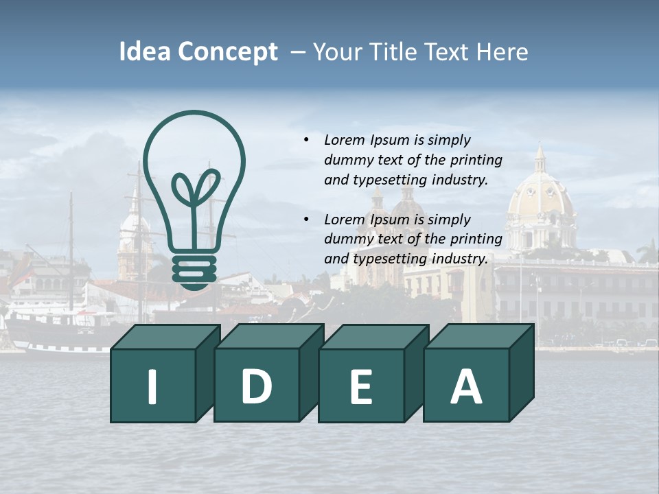 America Color Town PowerPoint Template