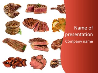 Barbecue Grilled Collage PowerPoint Template