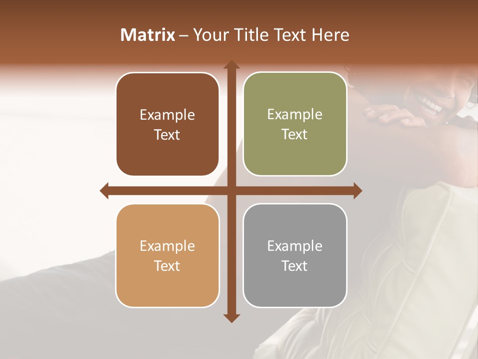 A Shirtless Man Is Sitting On A Couch PowerPoint Template