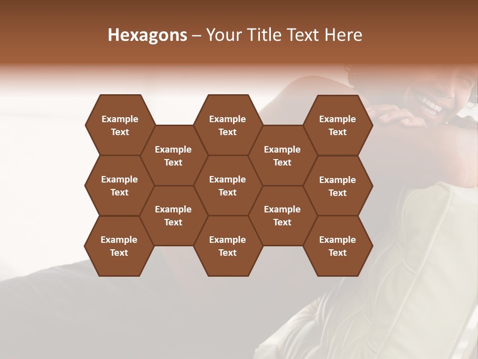 A Shirtless Man Is Sitting On A Couch PowerPoint Template