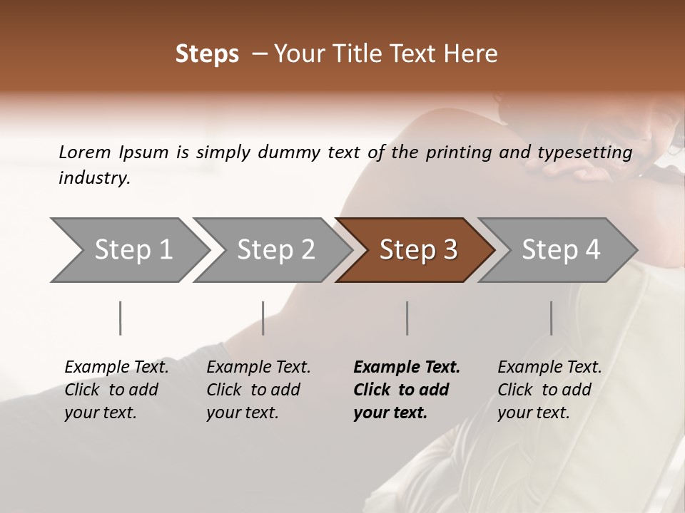 A Shirtless Man Is Sitting On A Couch PowerPoint Template