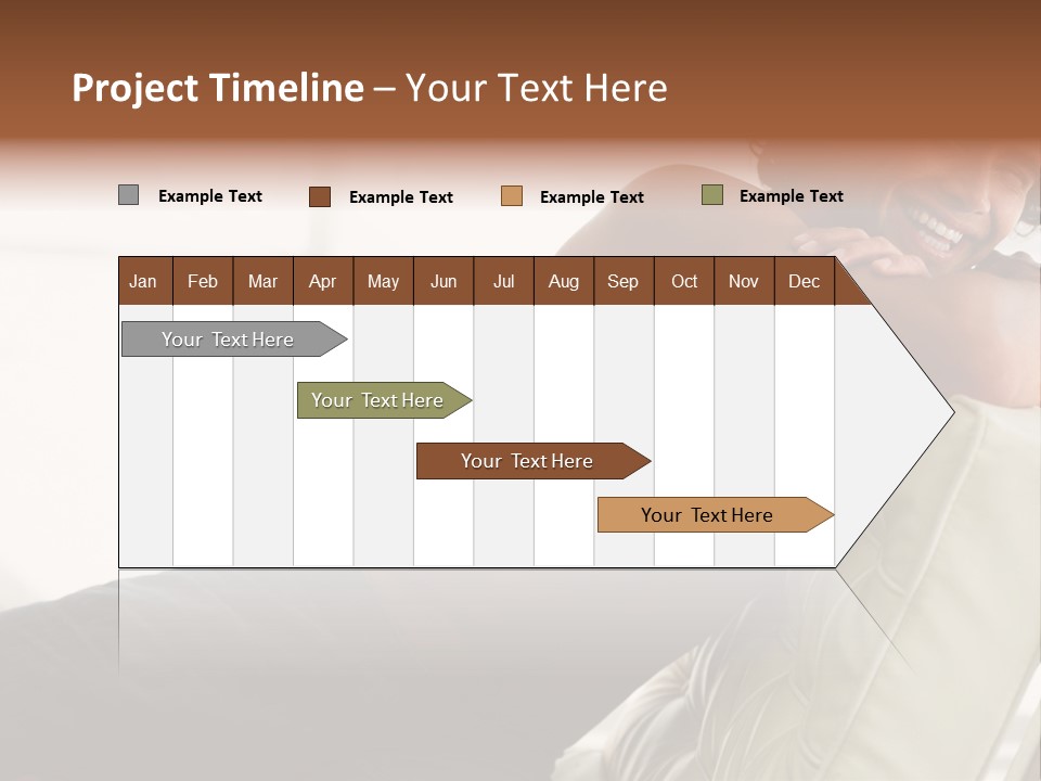 A Shirtless Man Is Sitting On A Couch PowerPoint Template