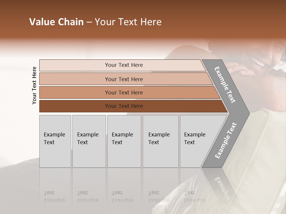A Shirtless Man Is Sitting On A Couch PowerPoint Template