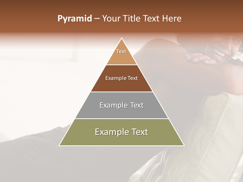 A Shirtless Man Is Sitting On A Couch PowerPoint Template