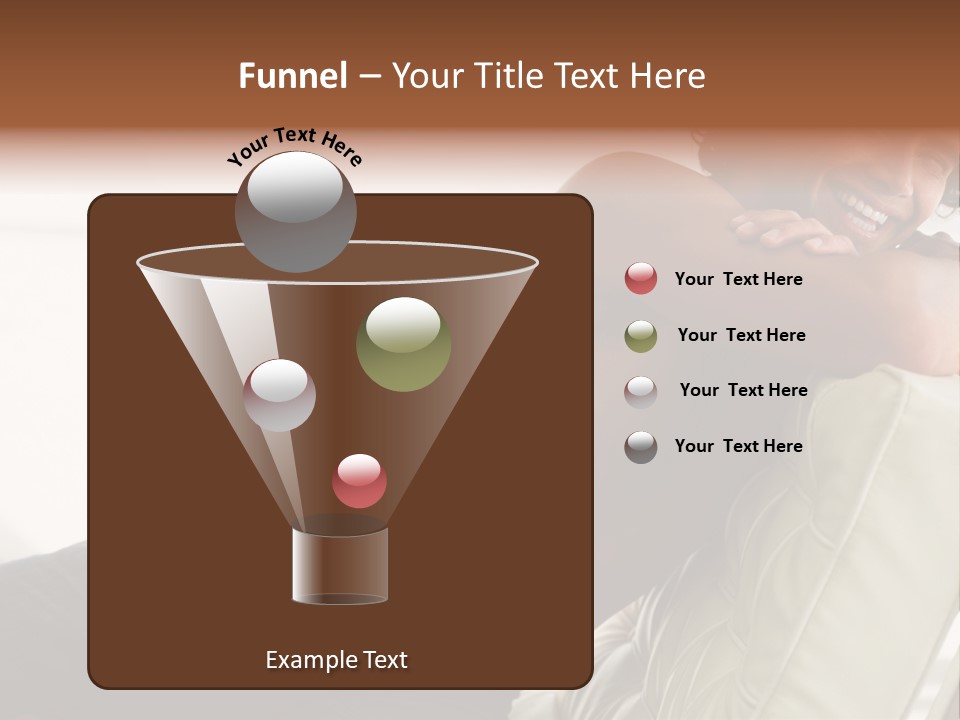 A Shirtless Man Is Sitting On A Couch PowerPoint Template