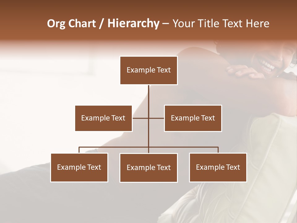 A Shirtless Man Is Sitting On A Couch PowerPoint Template