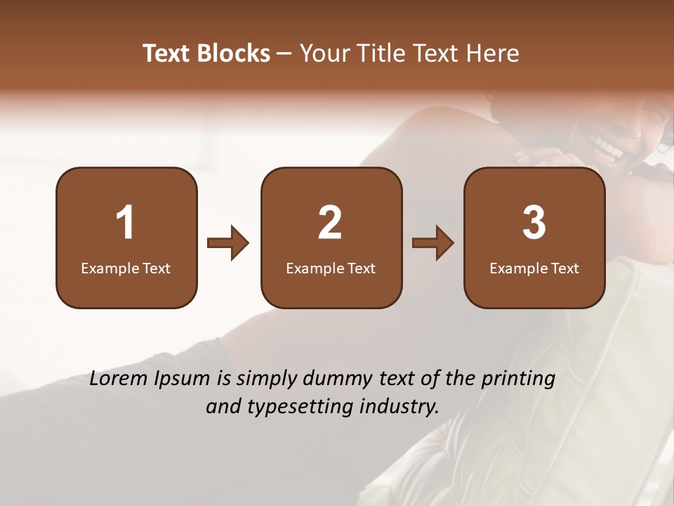 A Shirtless Man Is Sitting On A Couch PowerPoint Template