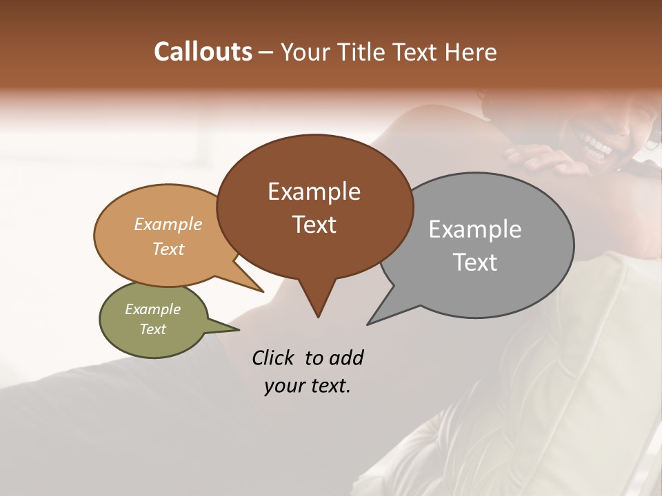 A Shirtless Man Is Sitting On A Couch PowerPoint Template