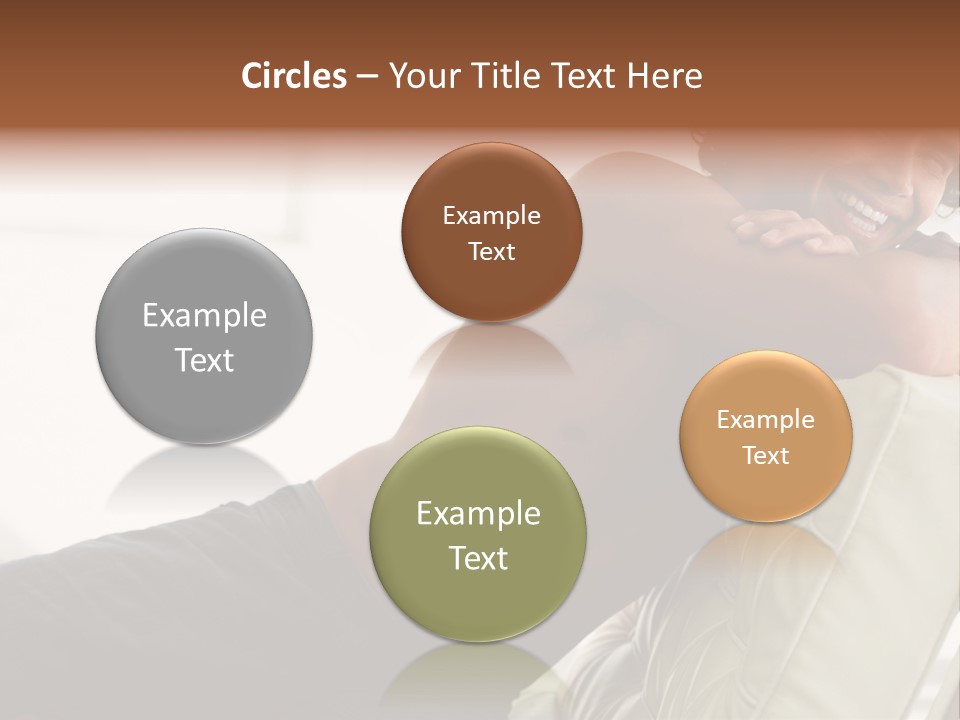 A Shirtless Man Is Sitting On A Couch PowerPoint Template