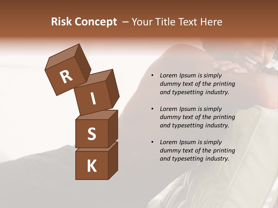 A Shirtless Man Is Sitting On A Couch PowerPoint Template