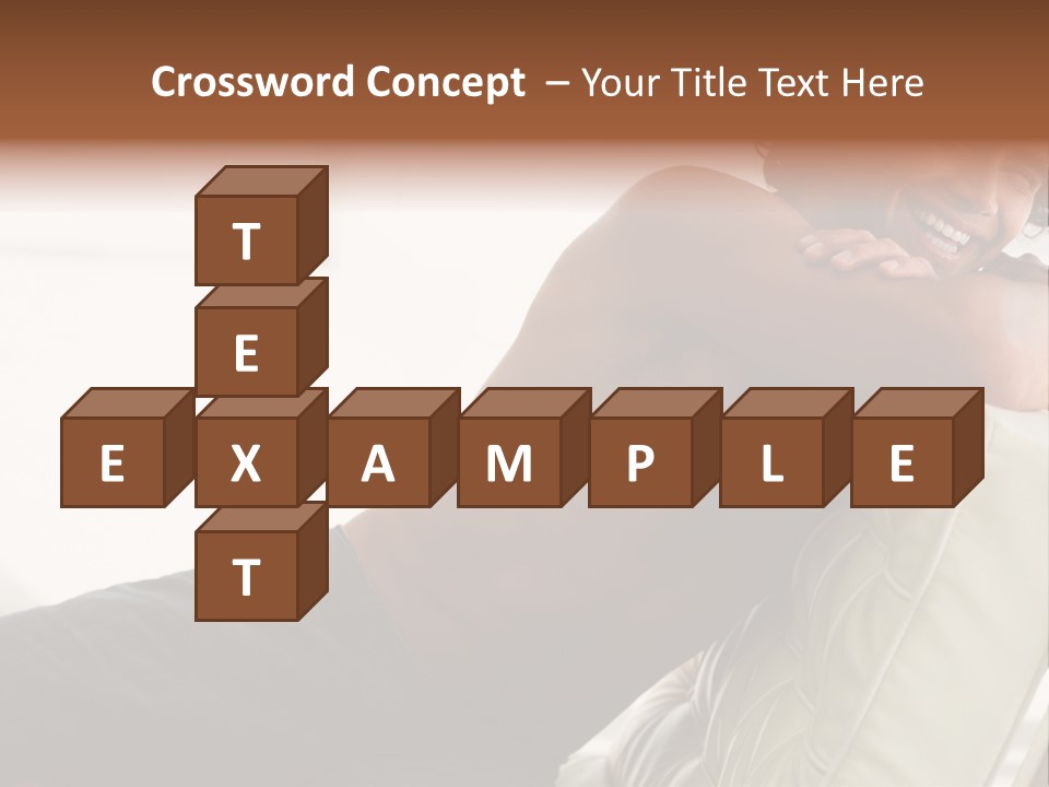 A Shirtless Man Is Sitting On A Couch PowerPoint Template