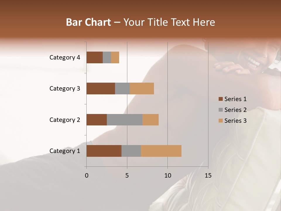 A Shirtless Man Is Sitting On A Couch PowerPoint Template