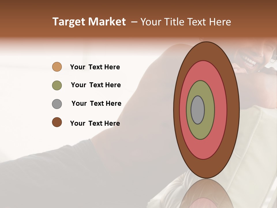 A Shirtless Man Is Sitting On A Couch PowerPoint Template