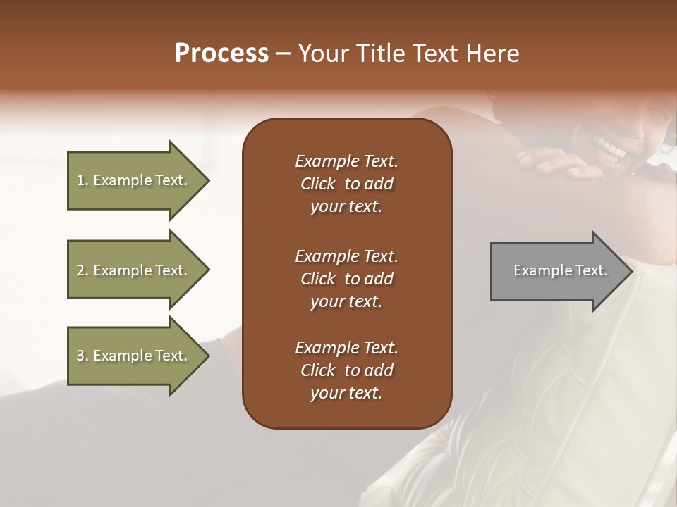 A Shirtless Man Is Sitting On A Couch PowerPoint Template