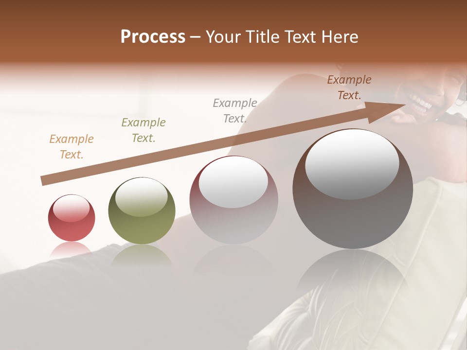 A Shirtless Man Is Sitting On A Couch PowerPoint Template
